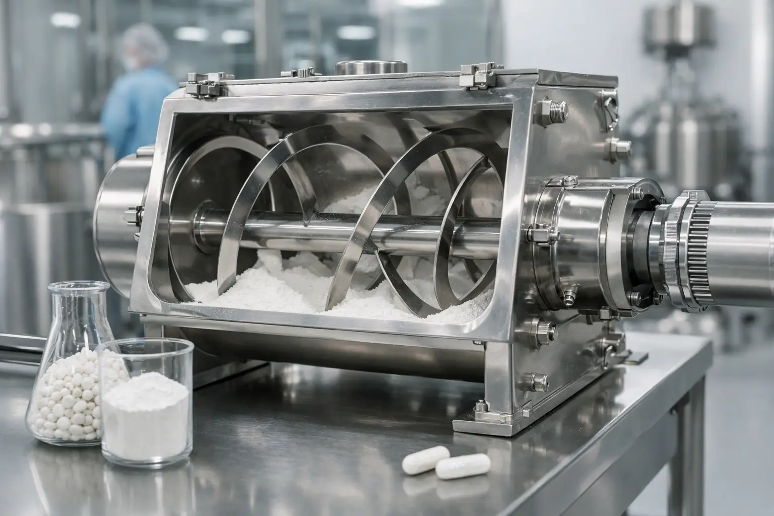 Choosing a Ribbon Mixer for Pharmaceutical Powders